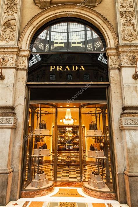 Prada store in milan Italy